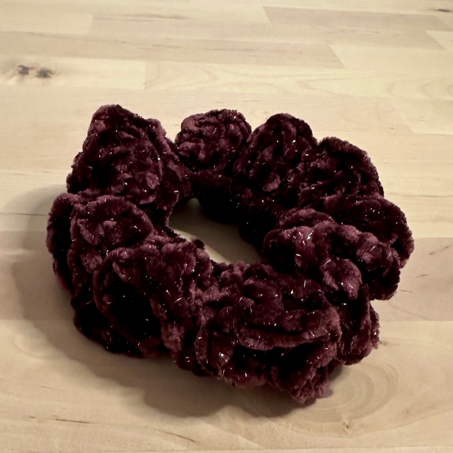 Velvet Crochet Scrunchie