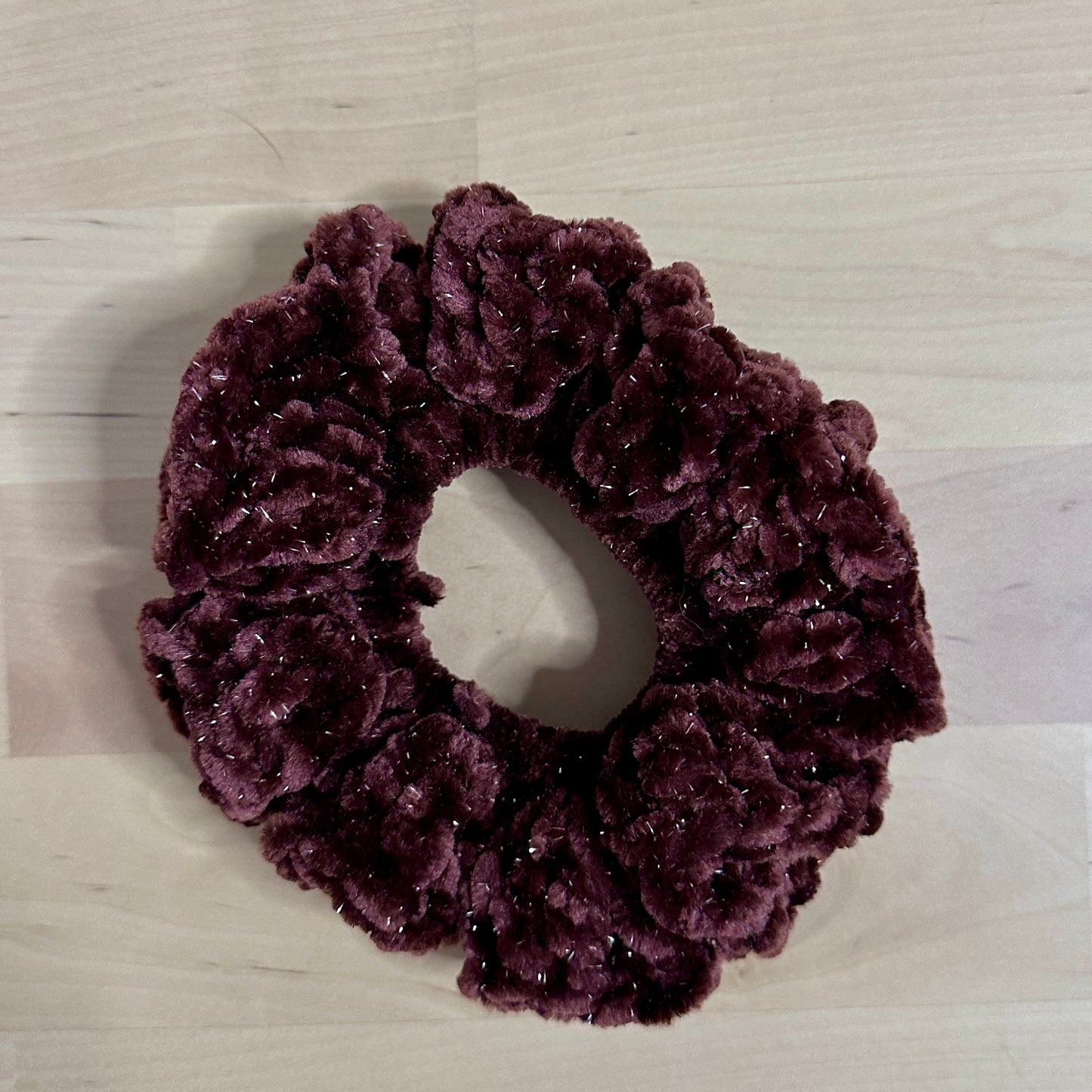 Velvet Crochet Scrunchie