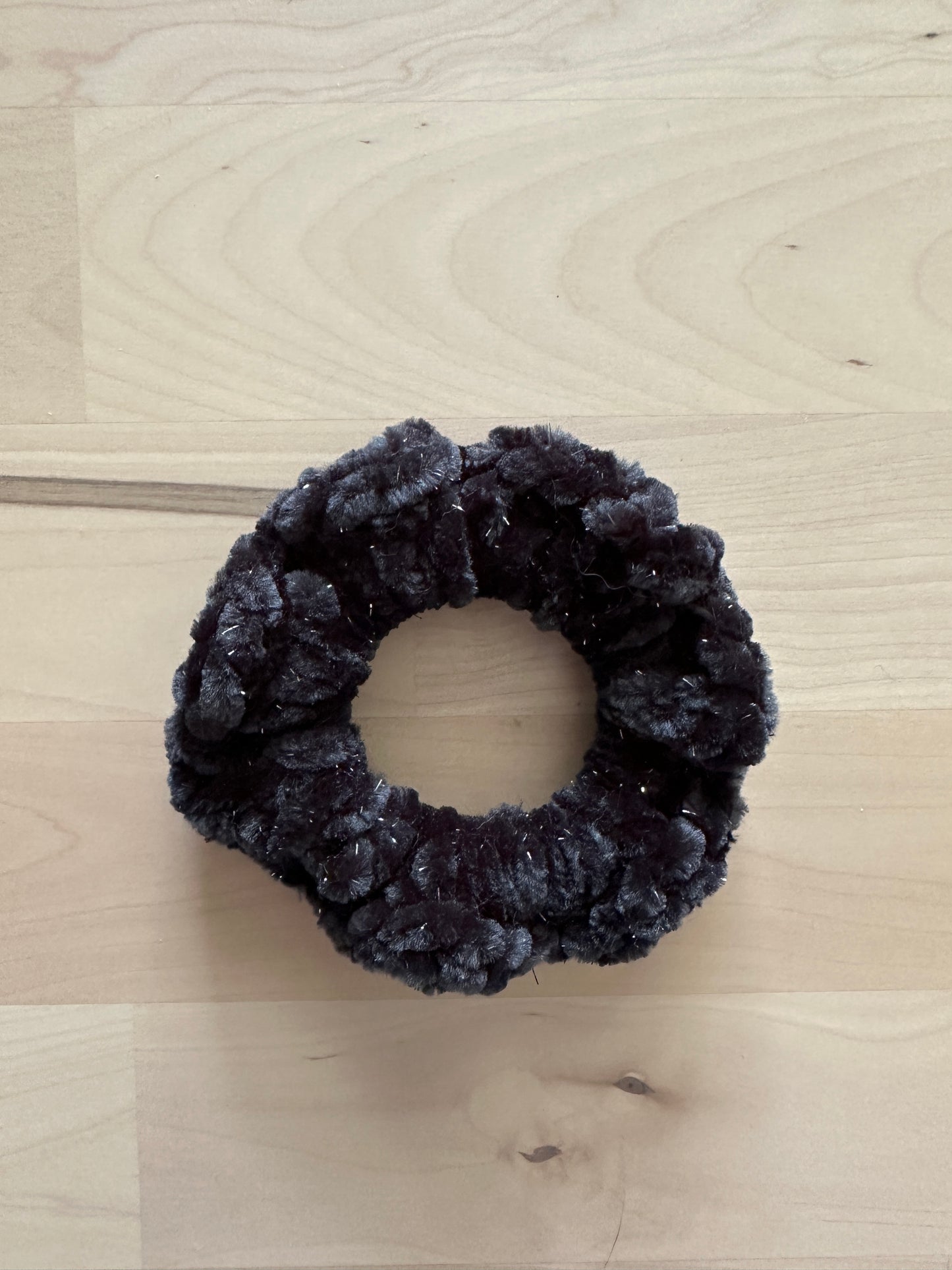 Mini Velvet Crochet Scrunchie