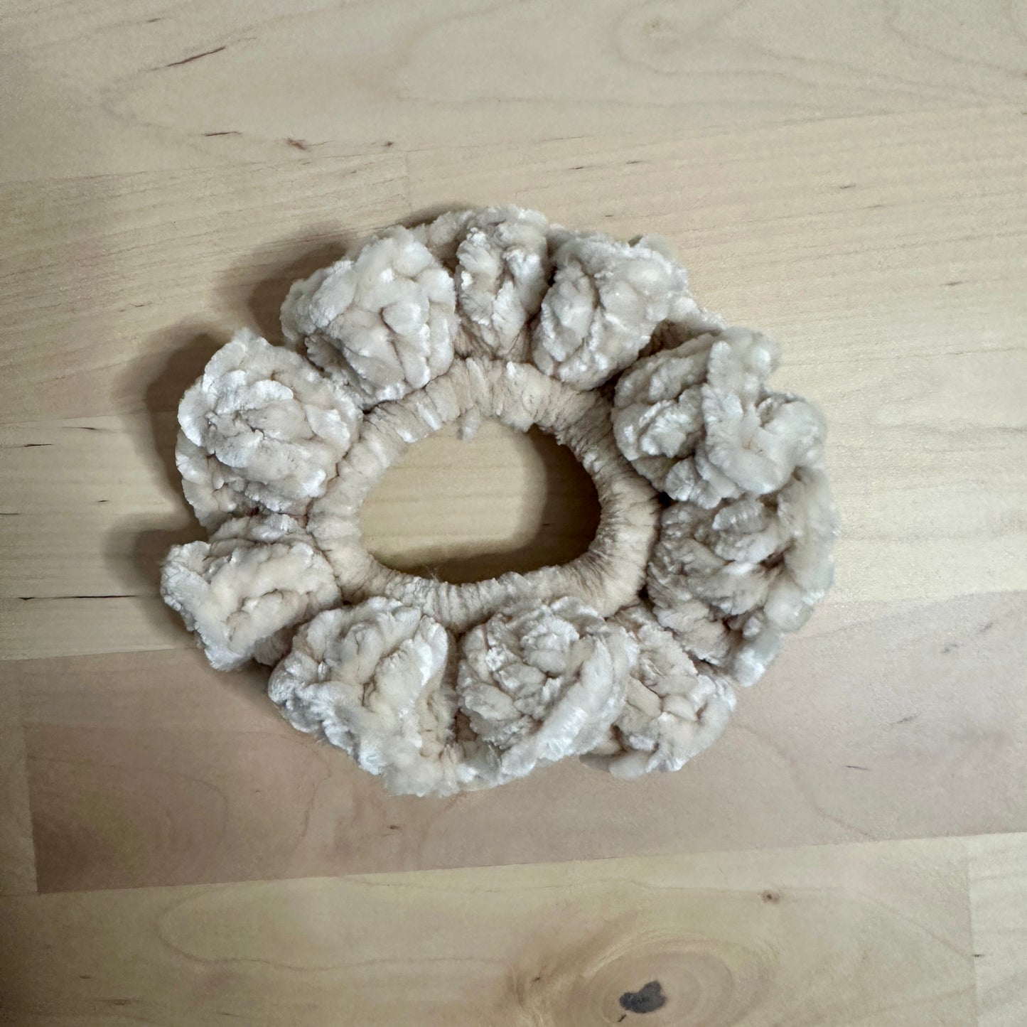 Velvet Crochet Scrunchie