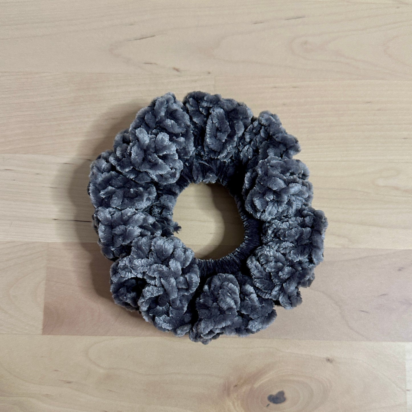Velvet Crochet Scrunchie