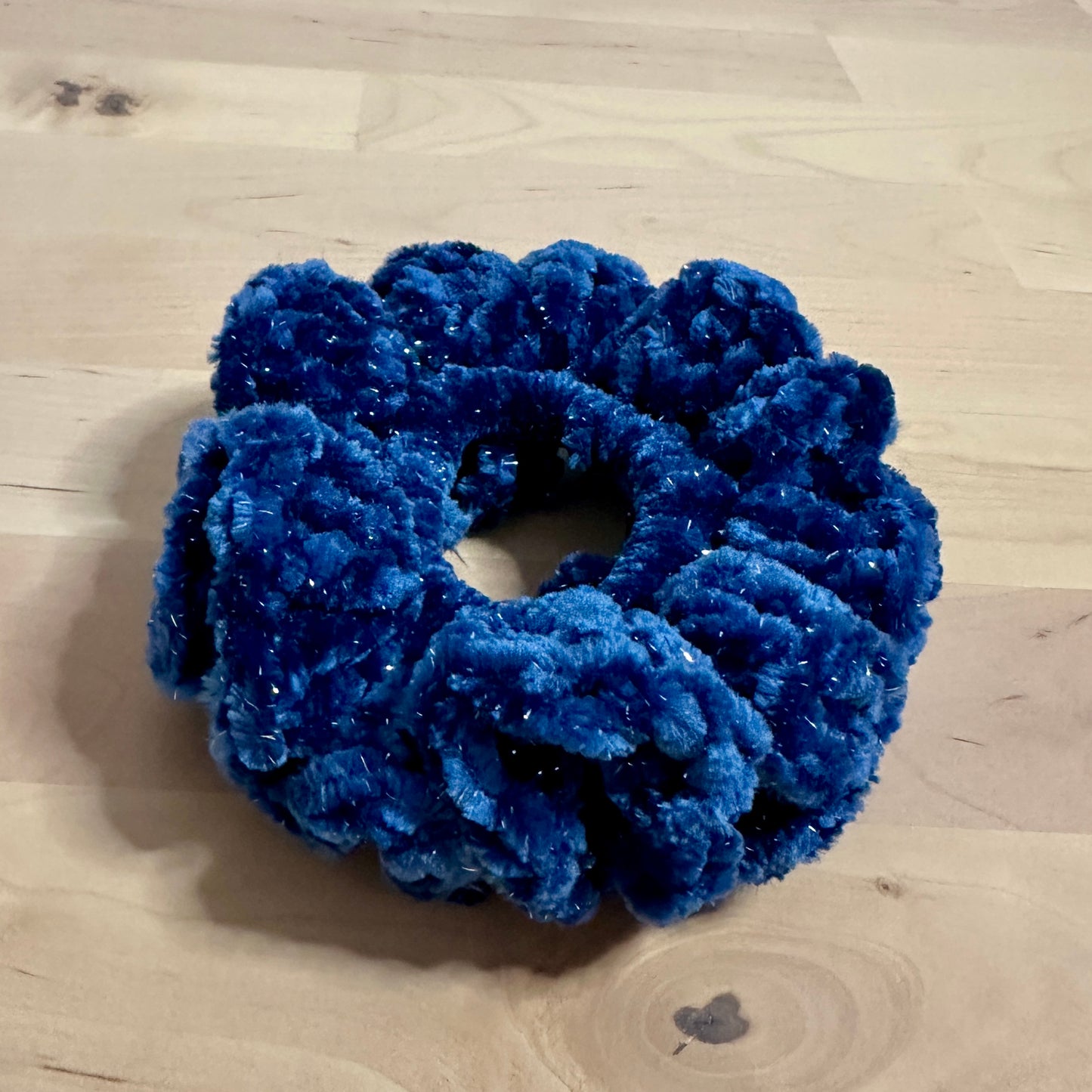 Velvet Crochet Scrunchie