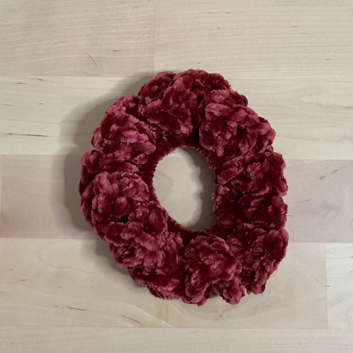 Velvet Crochet Scrunchie