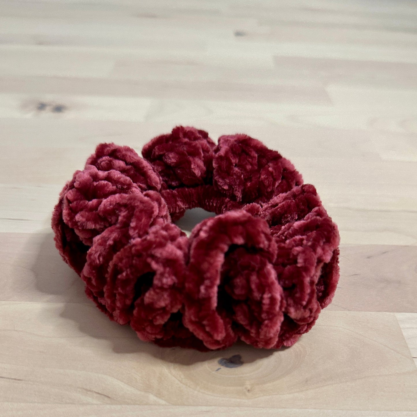 Velvet Crochet Scrunchie