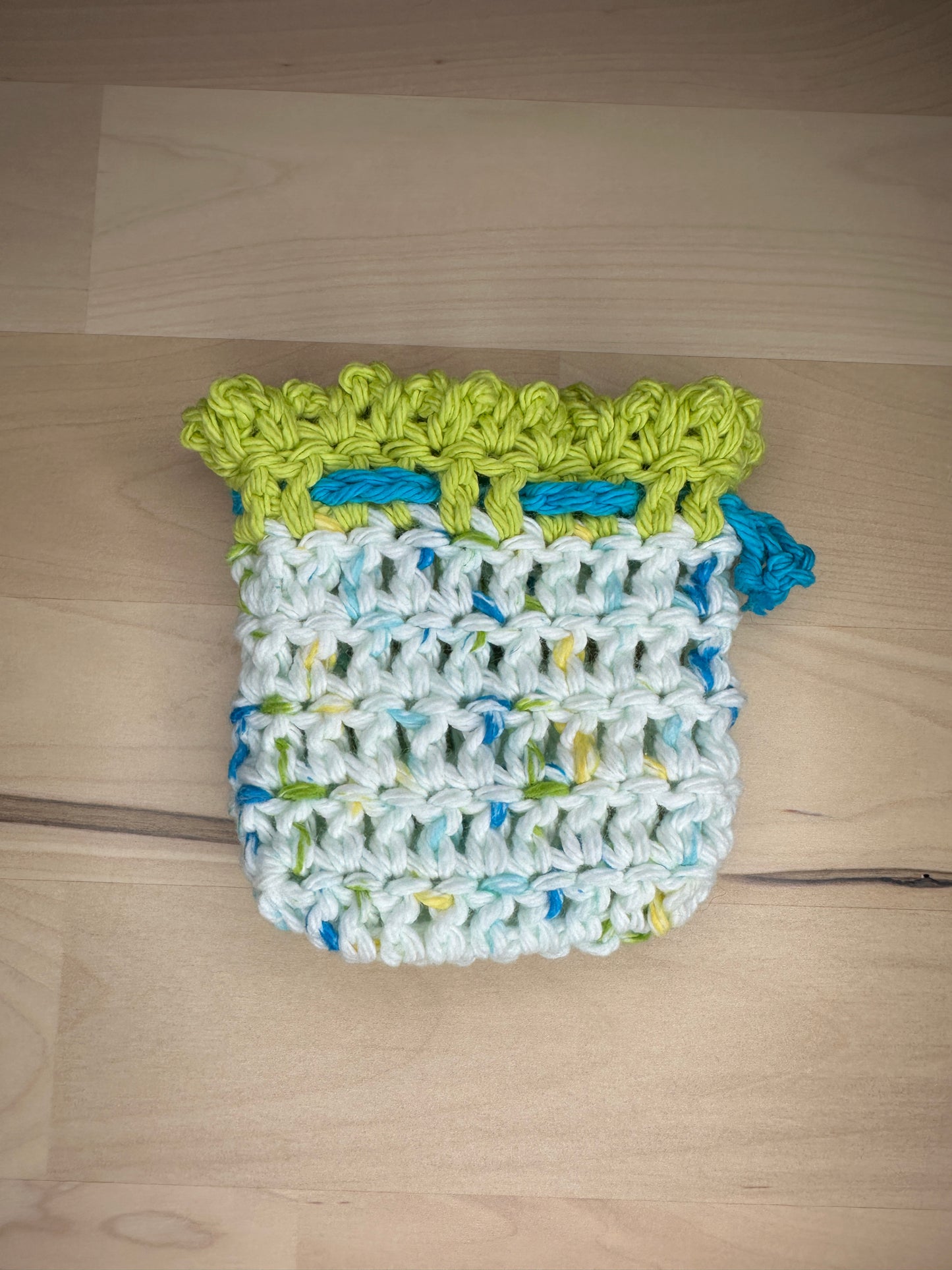 Lime Confetti Audiophile Earbud Pouch